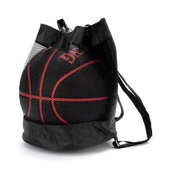 Спортивная сумка для баскетбола, сетчатая Небольшая сумка для мяча на шнурке, складная сумка для спортивного инвентаря, для футбола, волейбола, бейсбола, плавания или пляжа 15
