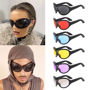 Спортивные солнцезащитные очки UV400, обернутые вокруг прохладных очков Для женщин и мужчин 11