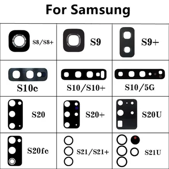 Стекло Объектива Задней Камеры Заднего Вида Для Samsung S21 S20 S10 S9 S8 Plus Ultra FE 5G Galaxy S20FE S20plus S21Plus Крышка Клейкая Наклейка