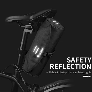 Сумка для велосипедного руля, многофункциональная передняя сумка для электрического скутера, складная непромокаемая Велосипедная рама, Седельная сумка, аксессуары для велоспорта 14