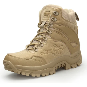 Тактические ботинки для мужчин, военные ботинки, мужские ботильоны, армейские ботинки, мужские ботинки с боковой молнией, противоскользящие армейские ботинки, рабочая защитная обувь 14