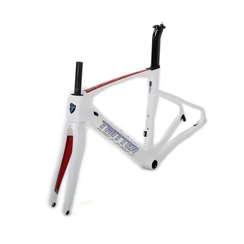 Твиттер велосипедная рама 700c carbon fiber aero design 12*142 мм через ось дискового тормоза дорожный велосипед карбоновая рама 7