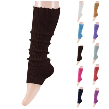 Теплые длинные носки Lolita для женщин, гетры, Вязаный чехол для ног, Белая грелка для рук, женские осенне-зимние носки крючком, манжеты для ботинок