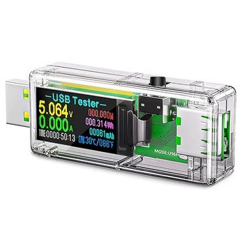 Тестер USB 3.0, цветной дисплей IPS, цифровой мультиметр, монитор напряжения и тока, тестер измерителя мощности постоянного тока 5.1A / 30V /150W 6
