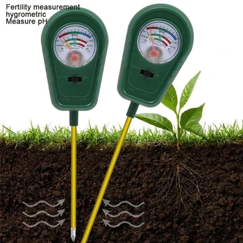 Тестер почвы 3 In1 Измерители Плодородия влажности PH Тестовый инструмент Детектор Указательного типа Уход за посадками в саду Инструменты для тестирования почвы 5