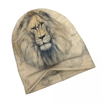 Тонкая шапочка для рисования карандашом Lion Y2k Летние головные уборы для мужчин и женщин, модные тюбетейки и шапочки 11