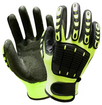 Ударопрочные Антивибрационные рабочие перчатки, промышленные Противоударные защитные перчатки, перчатки для механиков нефтяных и газовых месторождений