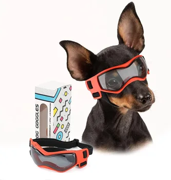 Удобные солнцезащитные очки для собак, мягкие, удобные в носке, солнцезащитные очки для щенков с регулируемой защитой от ультрафиолета для маленьких и средних собак 20