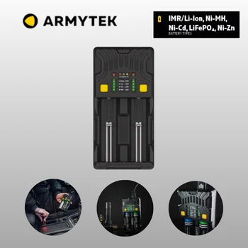 Универсальное зарядное Устройство Armytek Uni C2 для IMR/Li-Ion, Ni-MH, Ni-Cd, LiFePO4 Аккумуляторных батарей Типа Штекера C /A 9