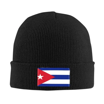 Флаг Кубы Skullies, шапочки, кепки, зимняя теплая вязаная шапка, мужские, женские, хип-хоп, взрослые, Кубинские патриотические шляпы, уличная лыжная кепка 13