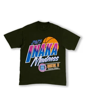 Футболка Inaka Power Сезон разминки Хлопковая футболка 240gsm Футболка с IP-принтом Рубашка с трафаретной печатью Рубашка американского размера 18