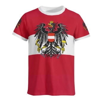 Футболки из однотонной ткани с изображением флага Австрии, одежда, футболки, мужские и женские футболки, топы для футбольных фанатов, подарок 15