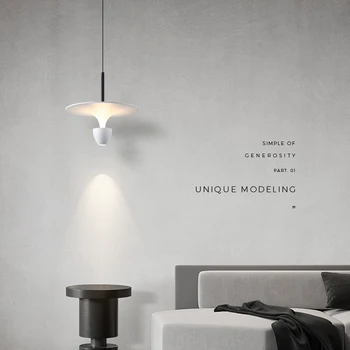 Художественная светодиодная Люстра Подвесной светильник, освещающий декор комнаты, современный минималистичный дизайн прикроватной тумбочки, Барный стол, обеденный декор UFO 7
