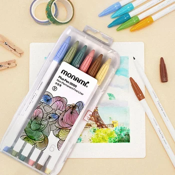 Цветные маркерные кисти - яркие цвета для декоративно-прикладного искусства, художественные маркеры на водной основе для детей, набор фломастеров для раскрашивания 8