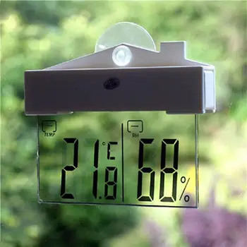 Цифровой оконный термометр Ареометр, метеостанция для помещений и улицы Suctio 16